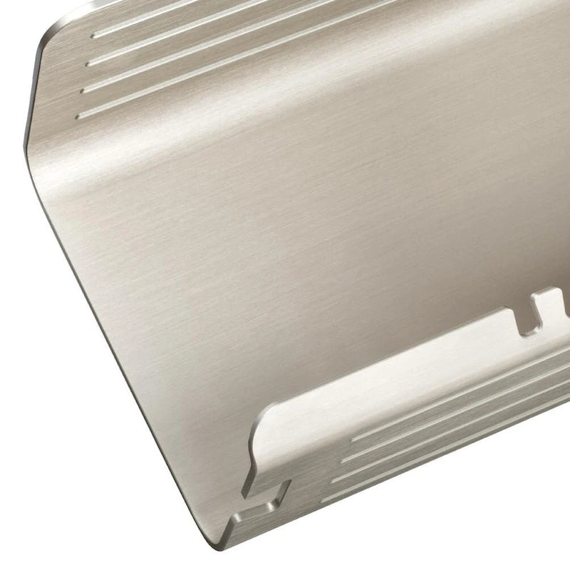 Double Shower Shelf with Razor Holder & 4 Hooks - 11.8" Aluminum Bathroom Organizer - Tool-Free Installation - Holds 7.5 lbs