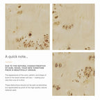 24 Inch Bathroom Vanity Cabinet - Mango Wood with Burl Veneer - Single Drawer Storage - Modern Freestanding Design