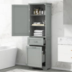 Tall Bathroom Storage Cabinet,Freestanding Storage Cabinet w/Drawers