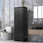 Bathroom Storage Cabinet with Drawers and Adjustable Shelf