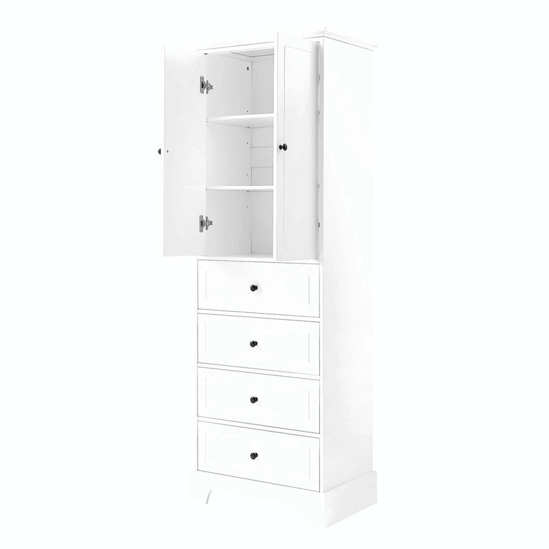 Bathroom Storage Cabinet with Drawers and Adjustable Shelf