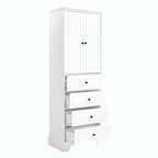 Bathroom Storage Cabinet with Drawers and Adjustable Shelf