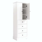 Bathroom Storage Cabinet with Drawers and Adjustable Shelf