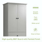 Bathroom Storage Cabinet with Drawers and Adjustable Shelf