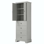 Bathroom Storage Cabinet with Drawers and Adjustable Shelf