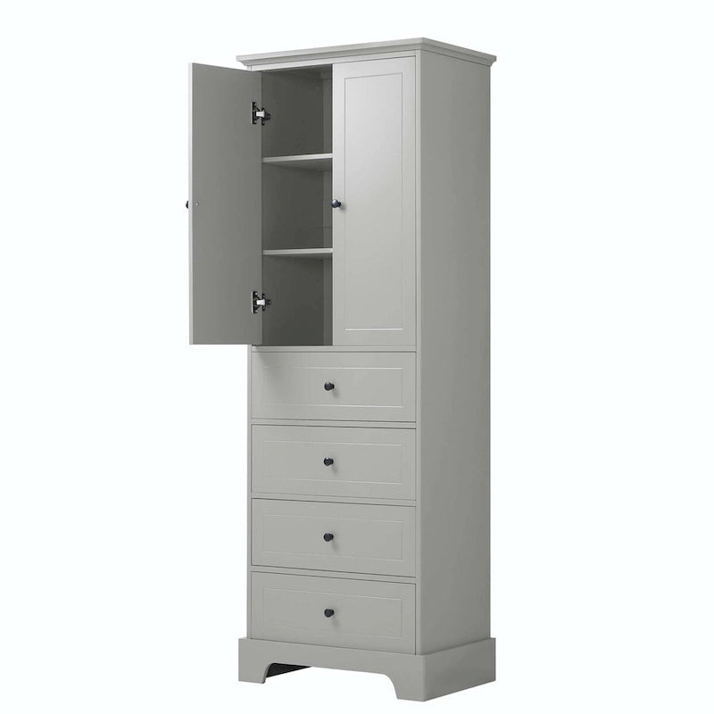 Bathroom Storage Cabinet with Drawers and Adjustable Shelf