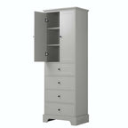 Bathroom Storage Cabinet with Drawers and Adjustable Shelf
