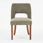 Lot de 4 chaises de salle à manger rembourrées en tissu