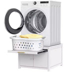 Socle robuste pour lave-linge et sèche-linge en métal, noir/blanc – Unité simple, anti-vibration